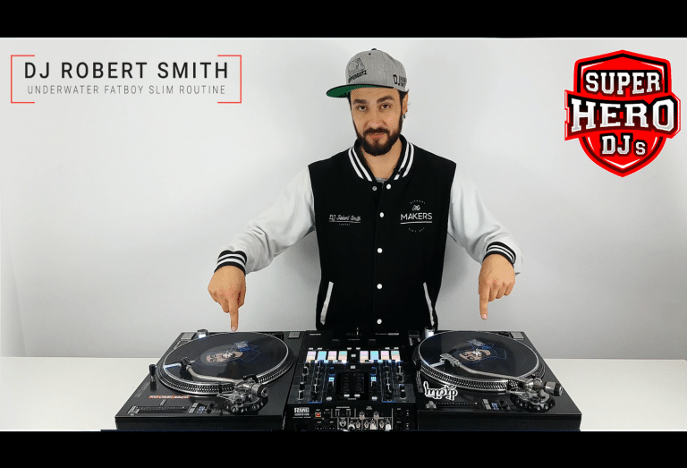 DJ ROBERT SMITH - Underwater Fatboy Slim Routine - SUPERHERO DJs